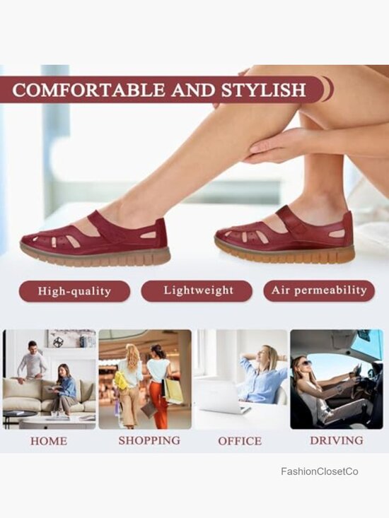 Amazon.com | LVOMU Men Genuine Leather Closed Toe Fisherman Sandals Comfort Walking Shoes